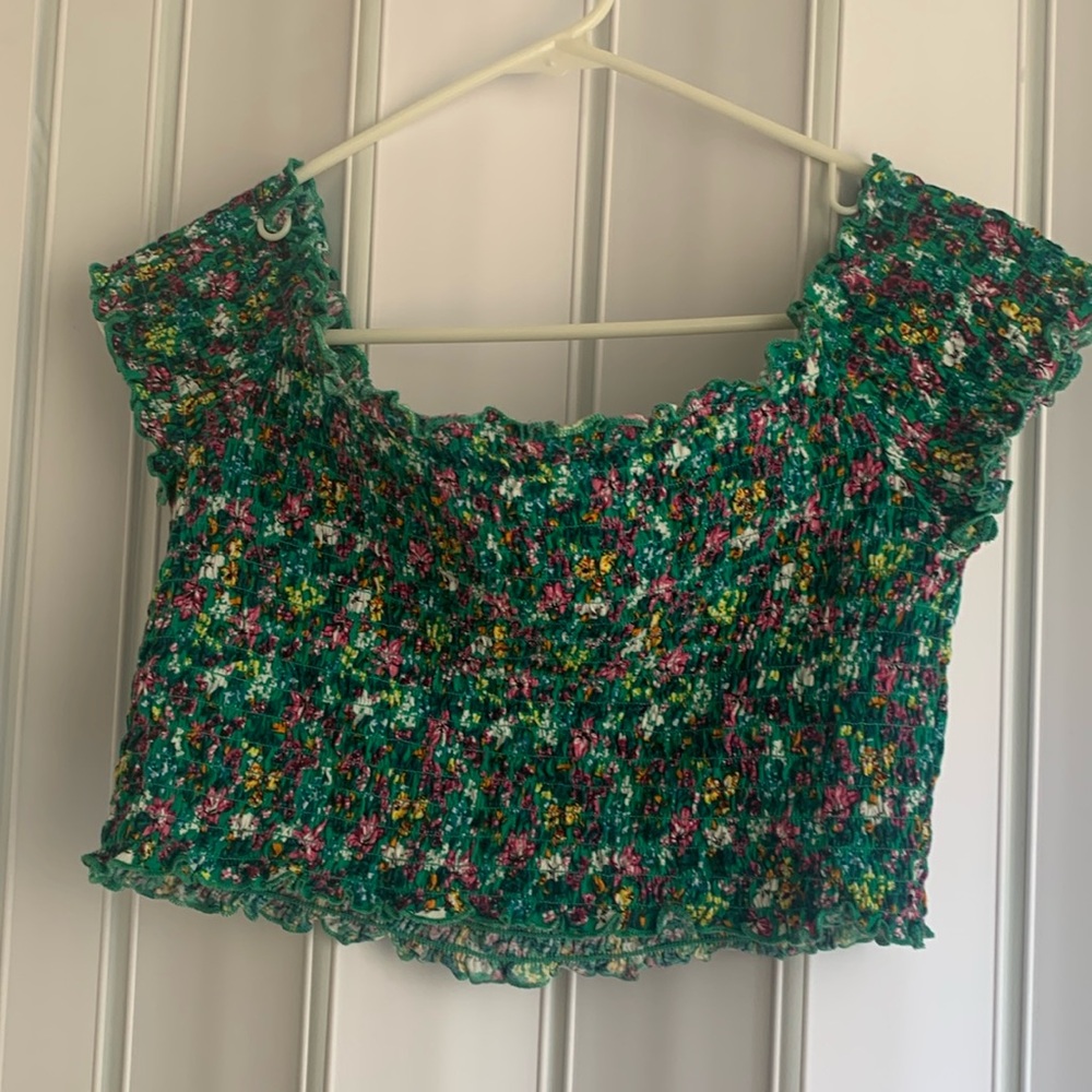 Colorful floral top